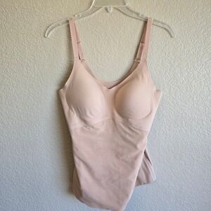 Honeylove LiftWear Cami Sand Beige Nude Wireless Shaper Camisole Size Medium